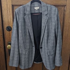 Plaid Boyfriend Fit Blazer